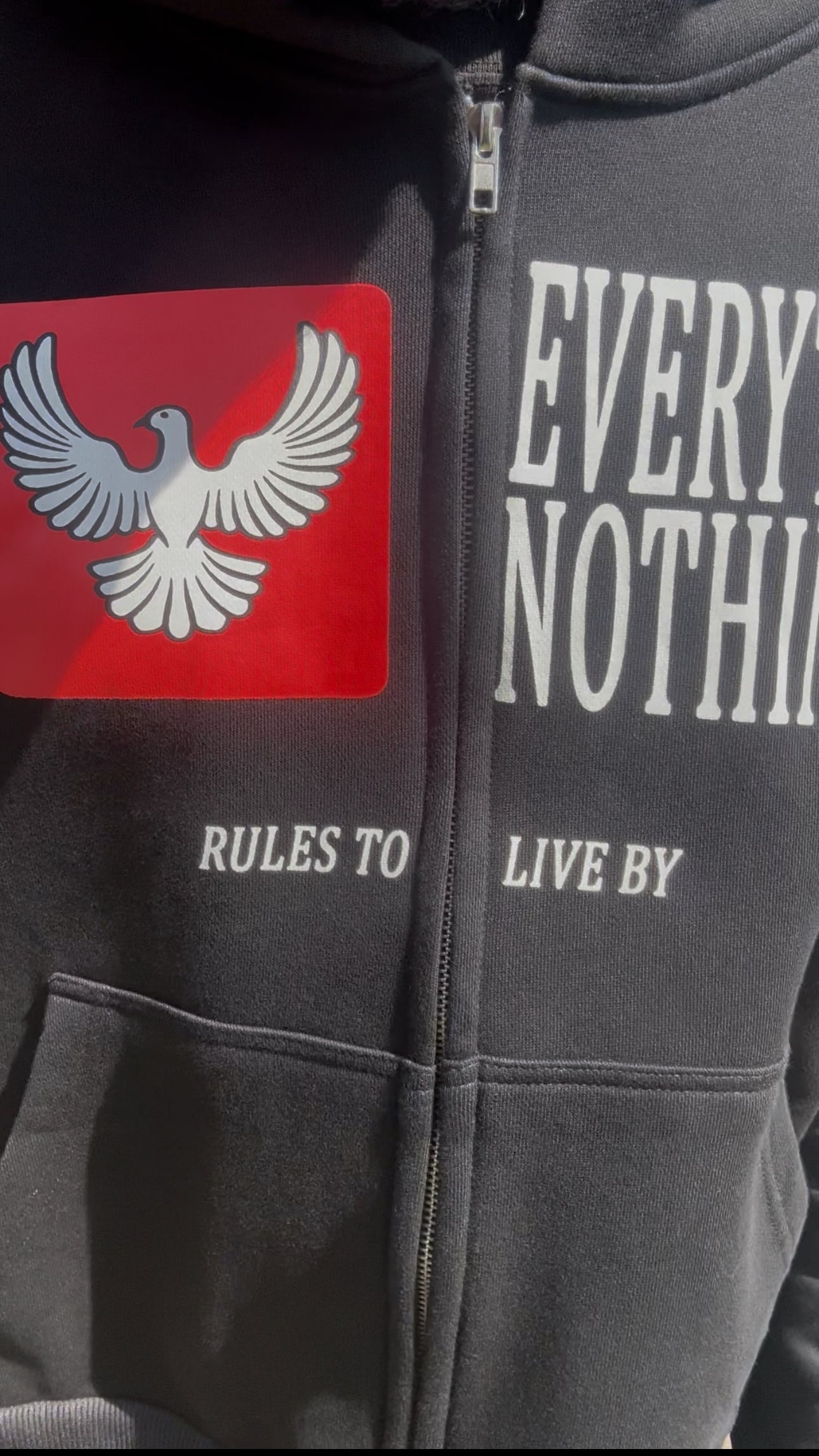 "Faith Rules" Zip Hoodie