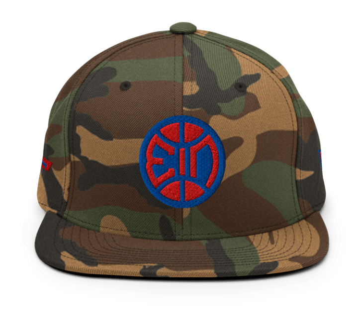 "EIN 313 Camo Snapback Hat"