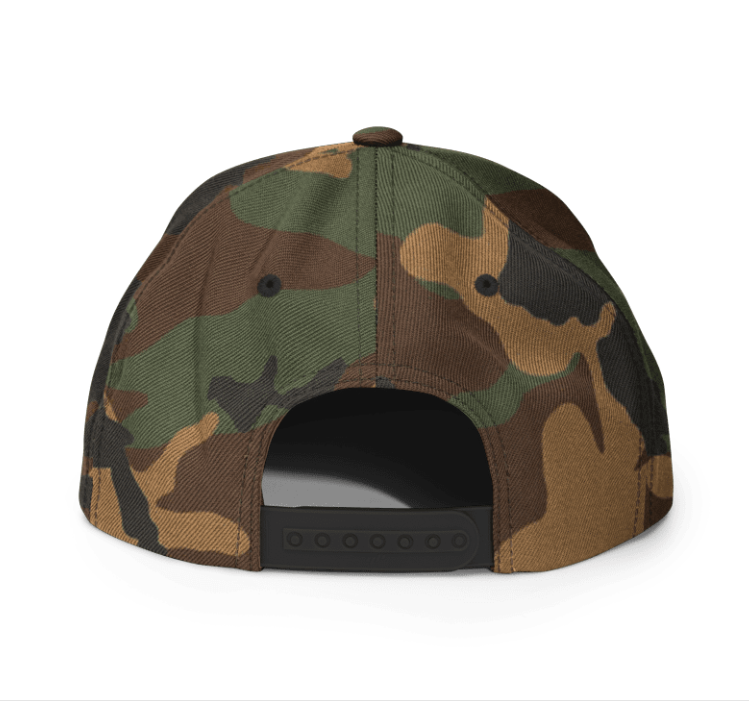 "EIN 313 Camo Snapback Hat"