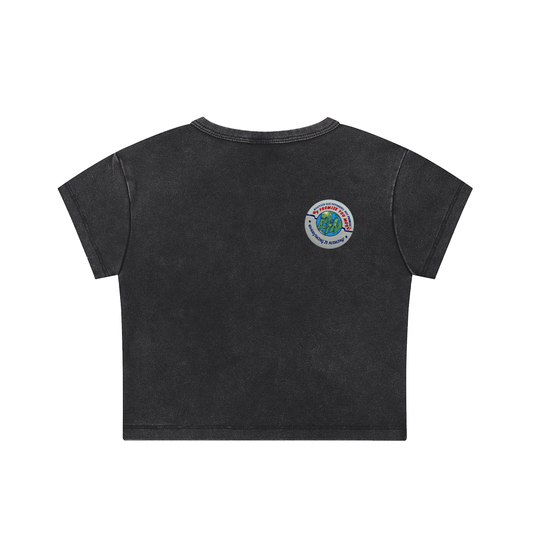 "EIN WMNS PINS CROP TEE"